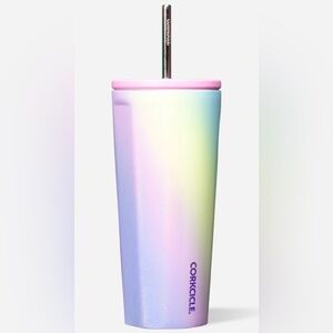 Corkcicle 24oz Triple-Insulated Stainless Steel Rainbow Unicorn Tumbler